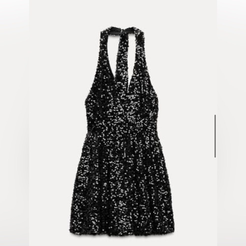 Zara Sequin Balloon Mini Dress
